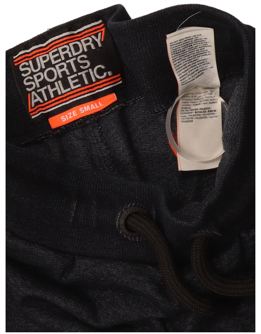 SUPERDRY Grafiske sportsshorts til mænd Små marineblå flækket bomuld