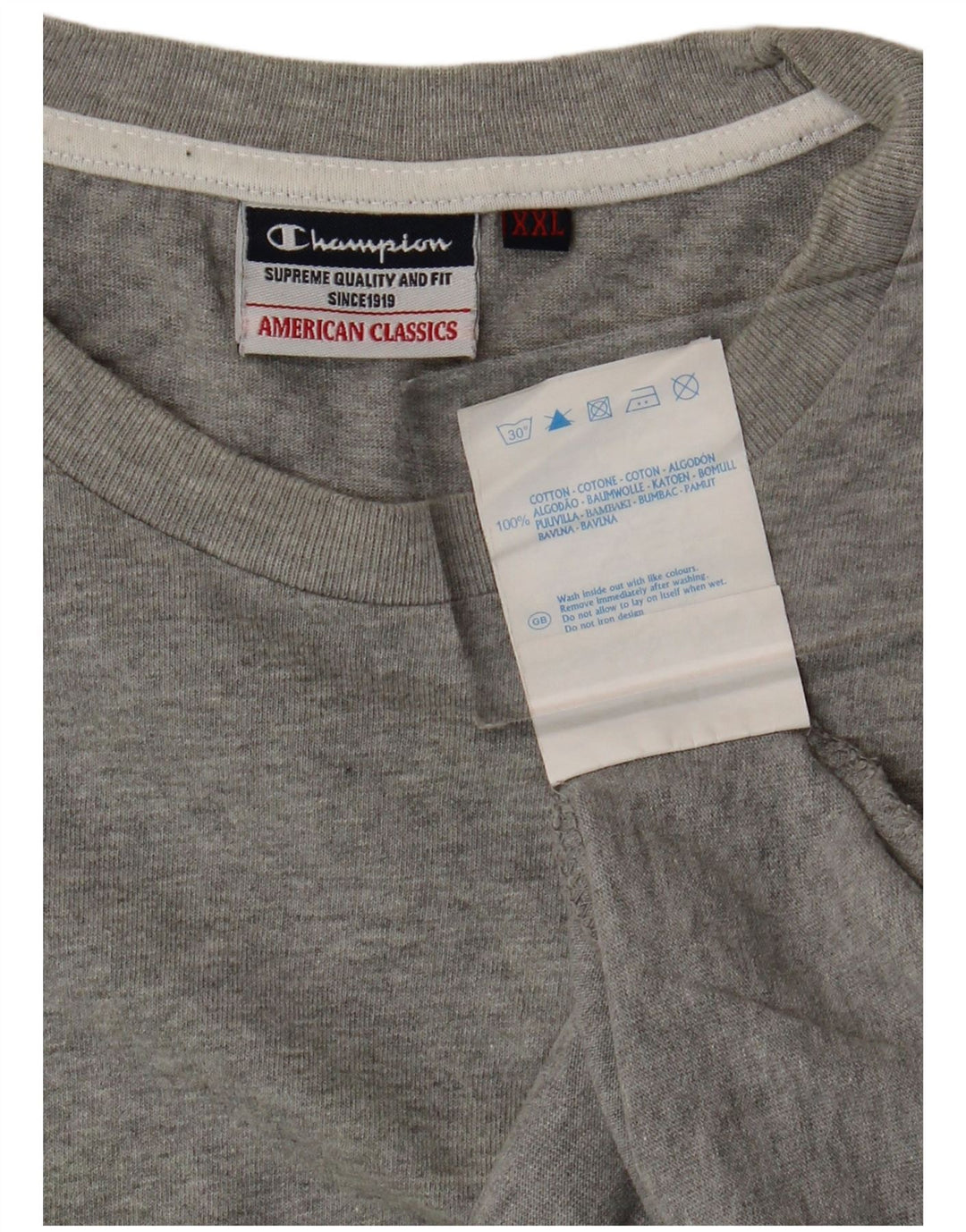 Champion Damevest Top UK 20 2XL Grå Flecked Bomuld