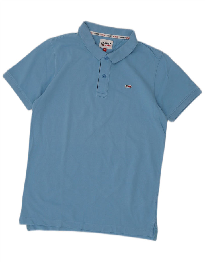 Tommy Hilfiger Herre poloshirt Medium Blue Bomuld