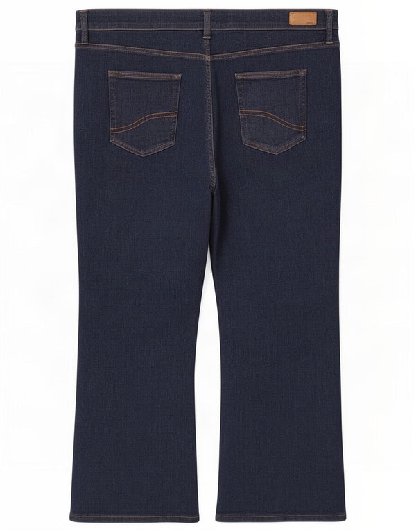 Fat Face Womens Brooke Bootcut Jeans UK 24 4XL W44 L27 Navy Blue Cotton