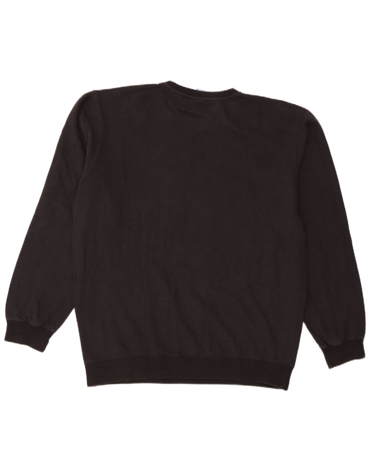 Champion Herre Grafisk Sweatshirt Jumper 2XL Sort Bomuld