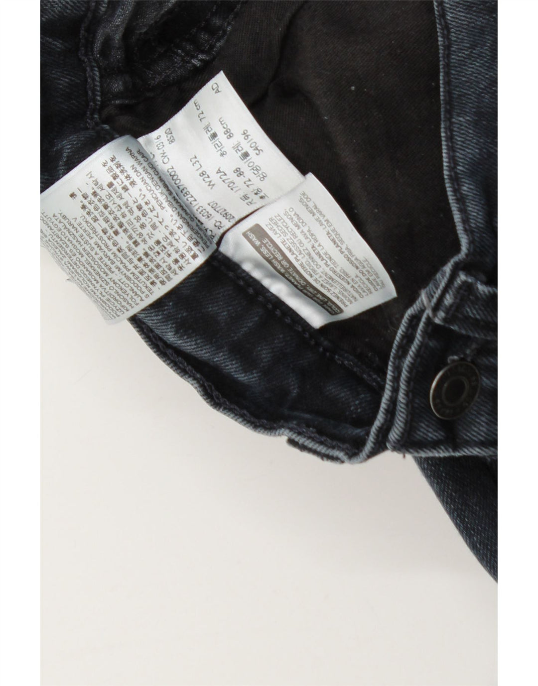 Levi's Herre 522 Slim Jeans W28 L25 Marineblå Bomuld
