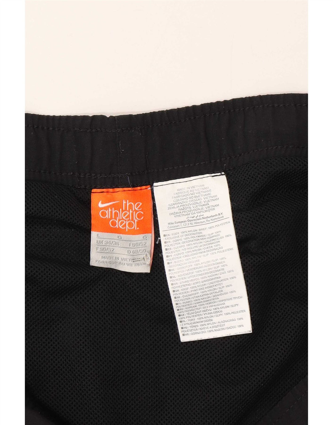 Fila Badeshorts til mænd Stor Sort Colourblock Nylon
