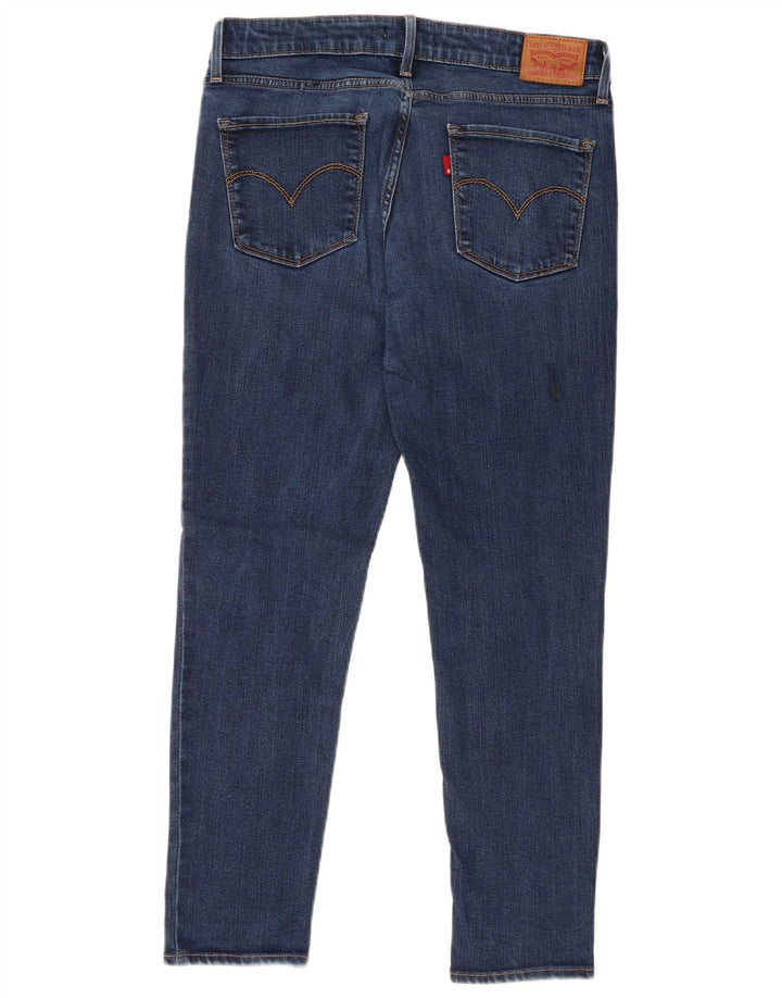 LEVI'S Dame 711 Skinny Jeans W29 L30 Blå Lyocell