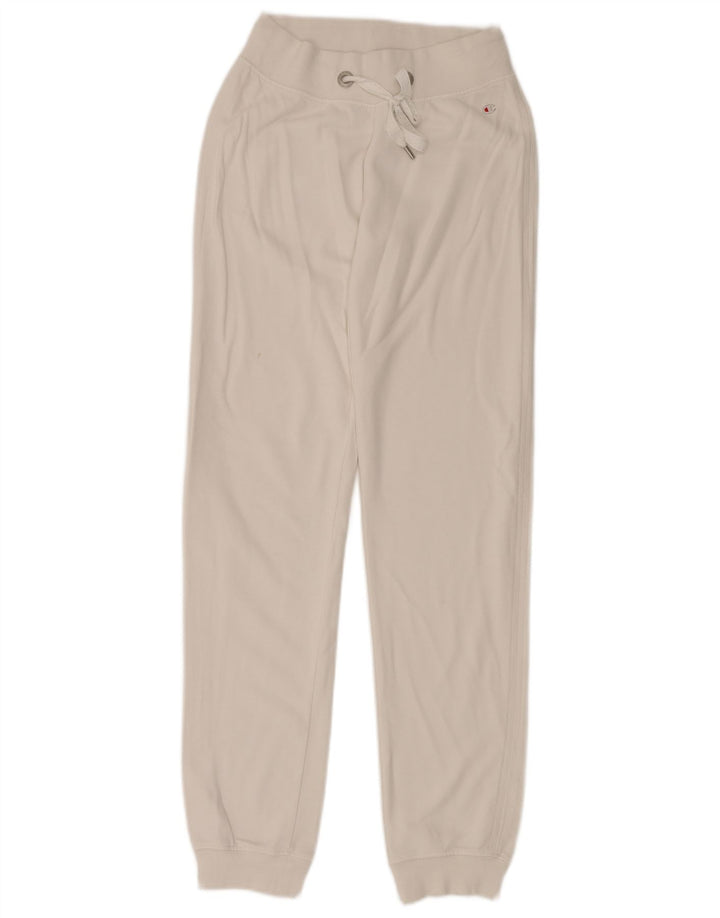 CHAMPION Womens Tracksuit Trousers Joggers UK 8 Small White