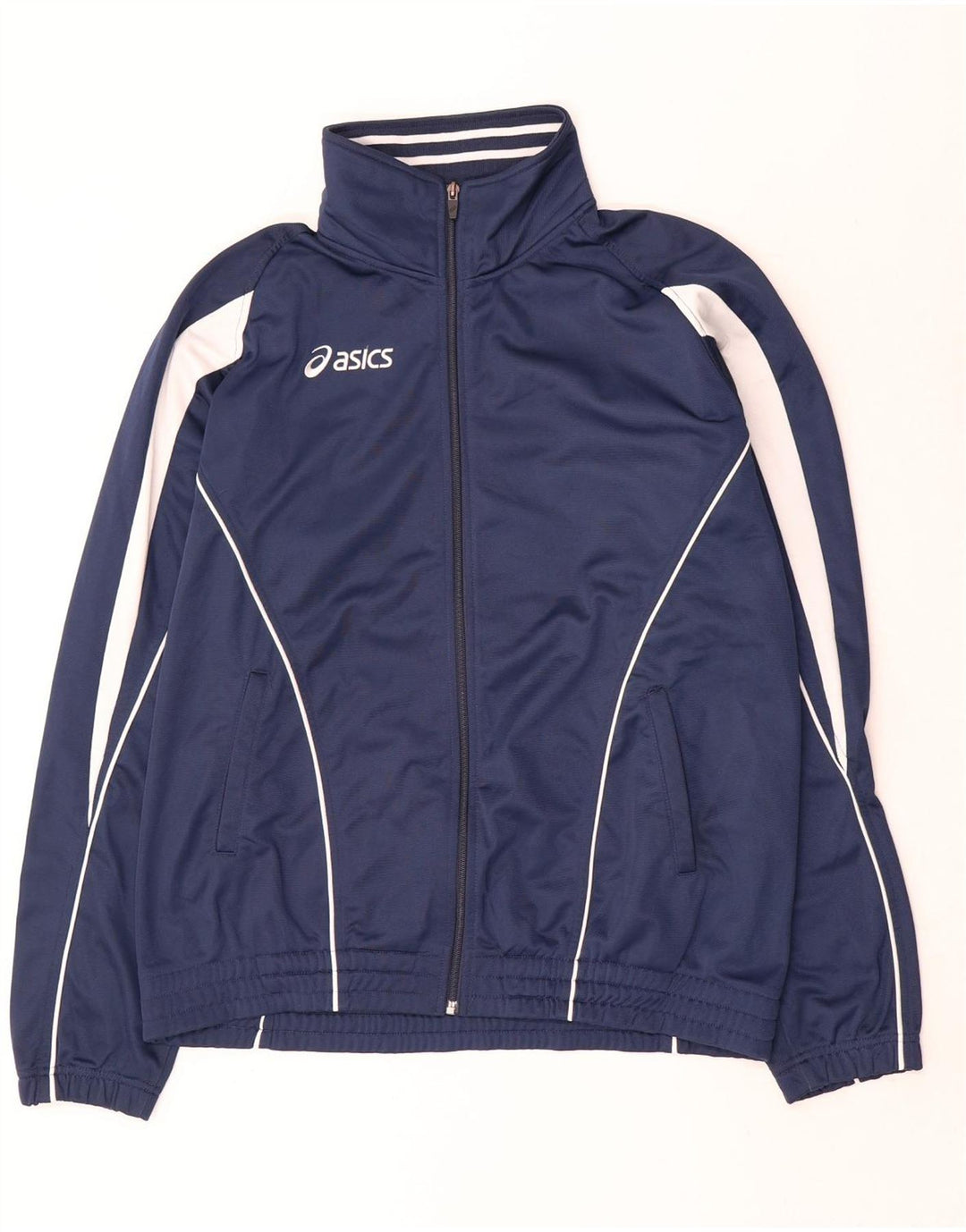 Asics Træningsdragt til mænd Topjakke Stor marineblå Colourblock Polyester