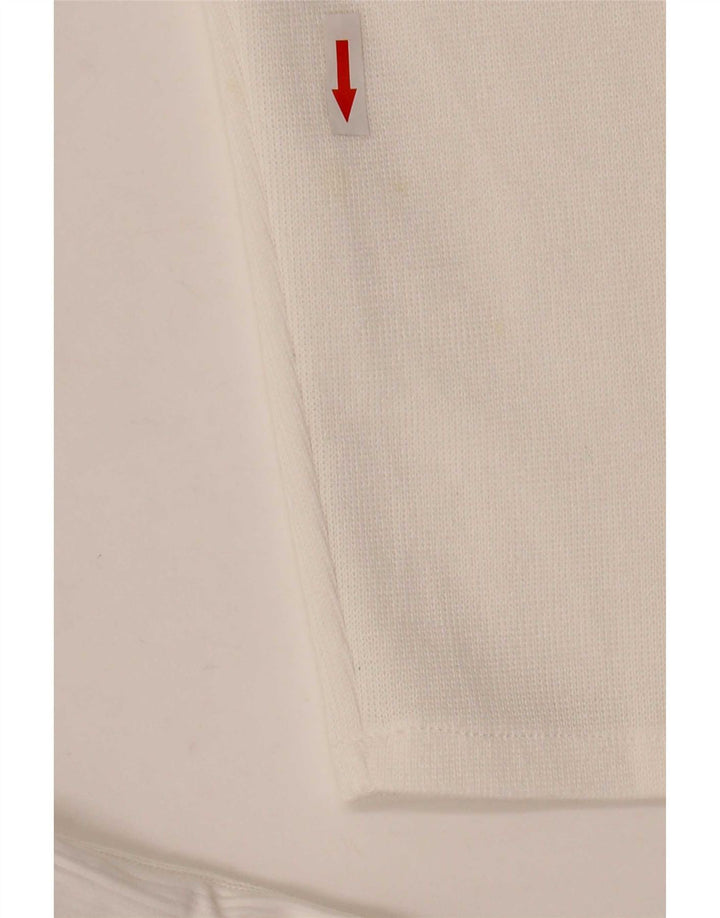 Zara Dame Langærmet Shift Dress UK 14 Medium White Polyester