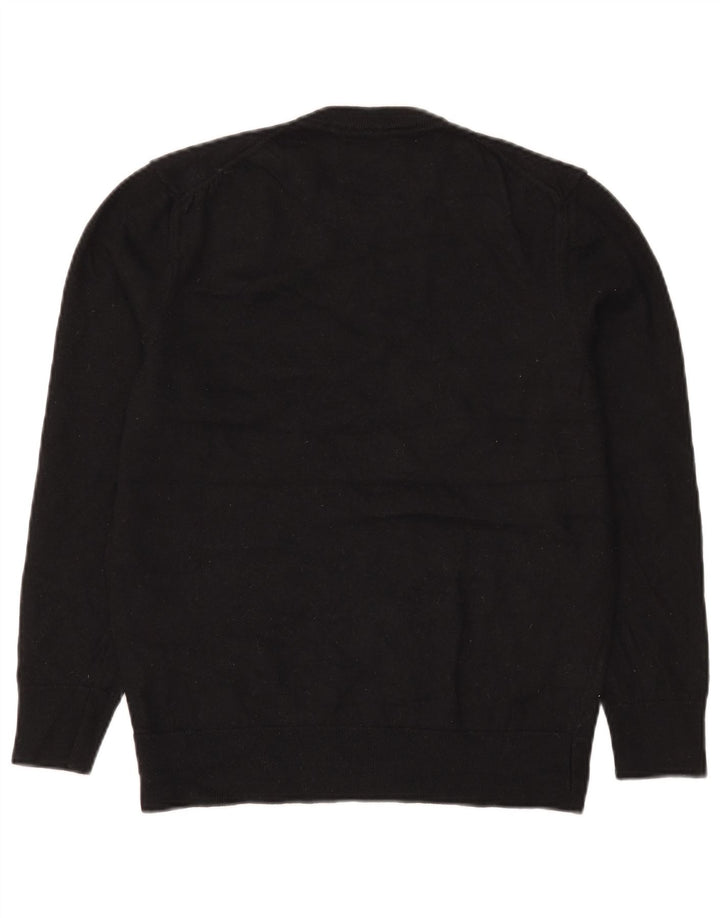 Zara Herre Crew Neck Jumper Sweater Medium Sort Uld