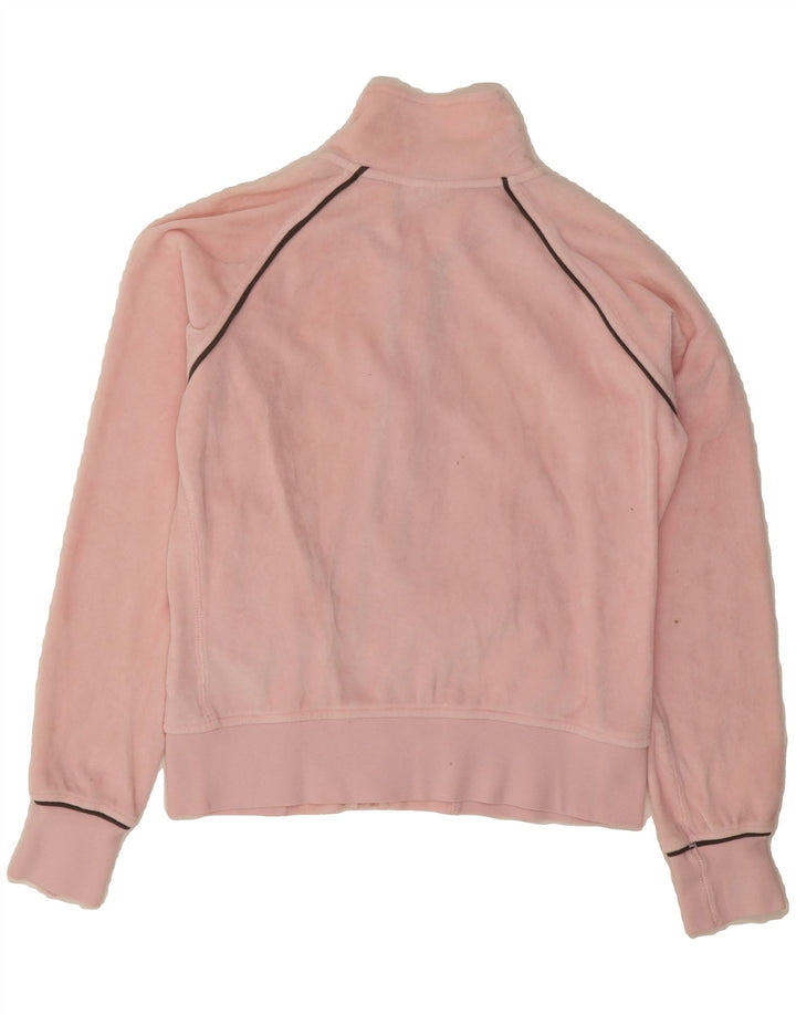 CHAMPION Womens Crop Tracksuit Top Jacket UK 10 Small Pink Cotton Vintage Champion and Second-Hand Champion from Messina Hembry 