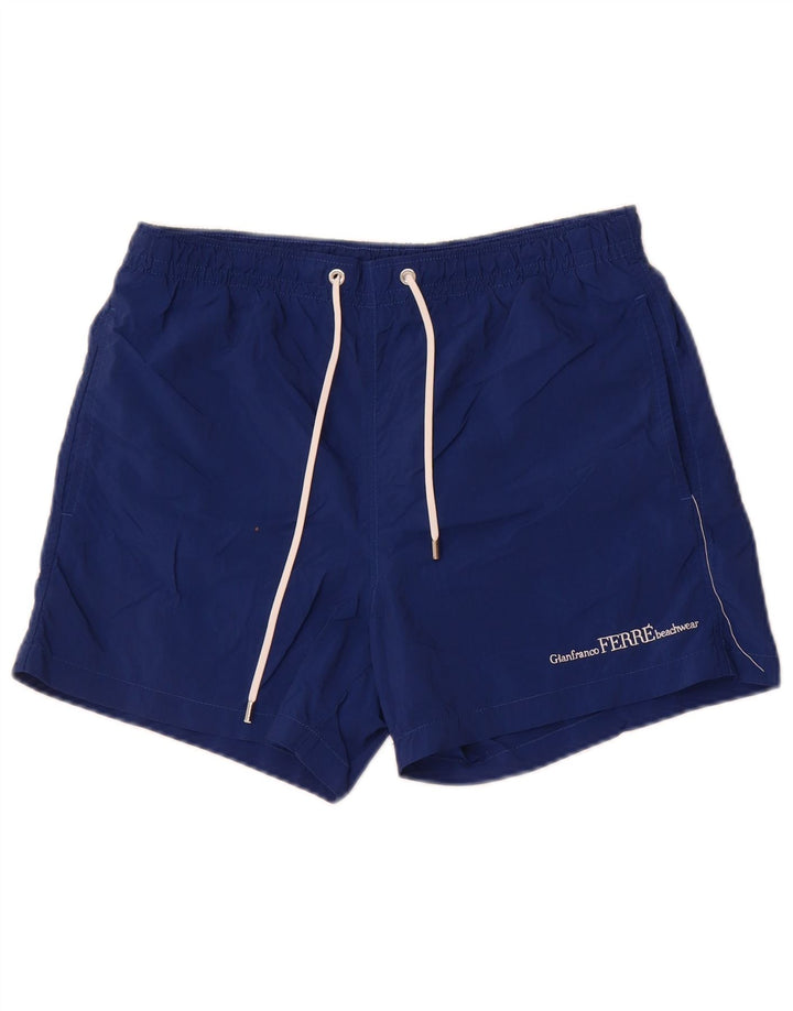 Gianfranco Ferre Badeshorts til mænd IT 48 Medium Blue Polyester