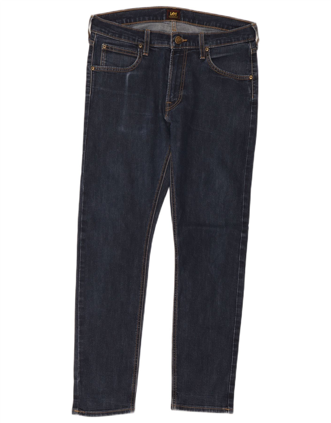 Lee Herre Luke Slim Jeans W32 L32 Marineblå Bomuld