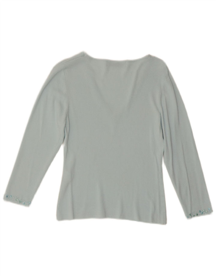 Zara Dame Top 3/4 ærmet Stor turkis Rayon