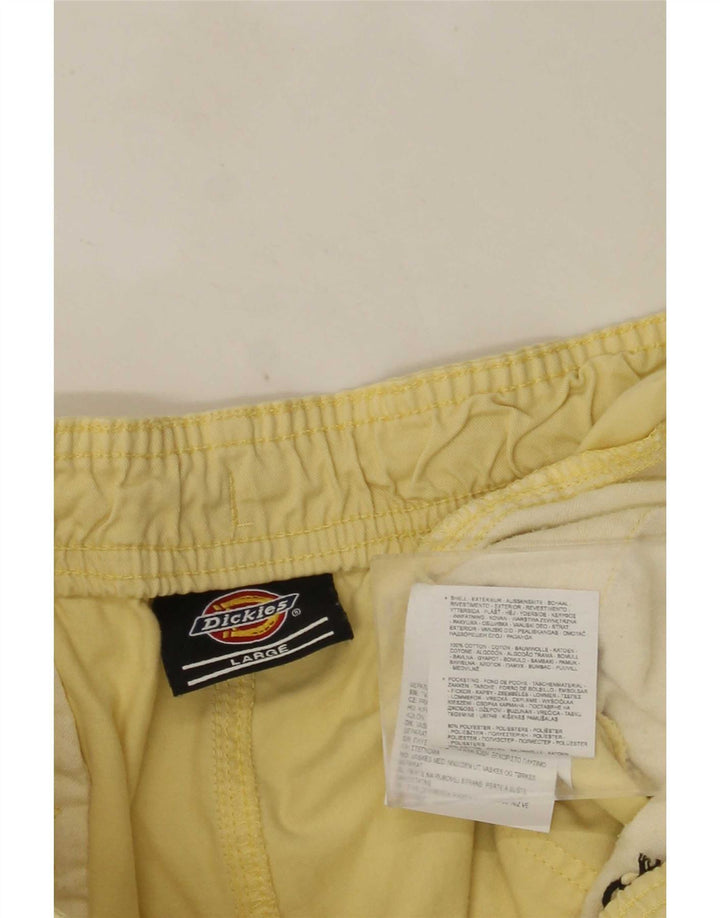 Dickies Herre Cargo Shorts Large W34 Gul Bomuld