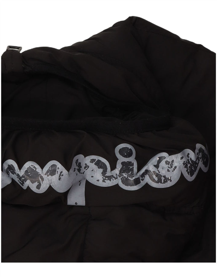 CHAMPION drenge grafisk polstret hættejakke 15-16 år 2XL sort