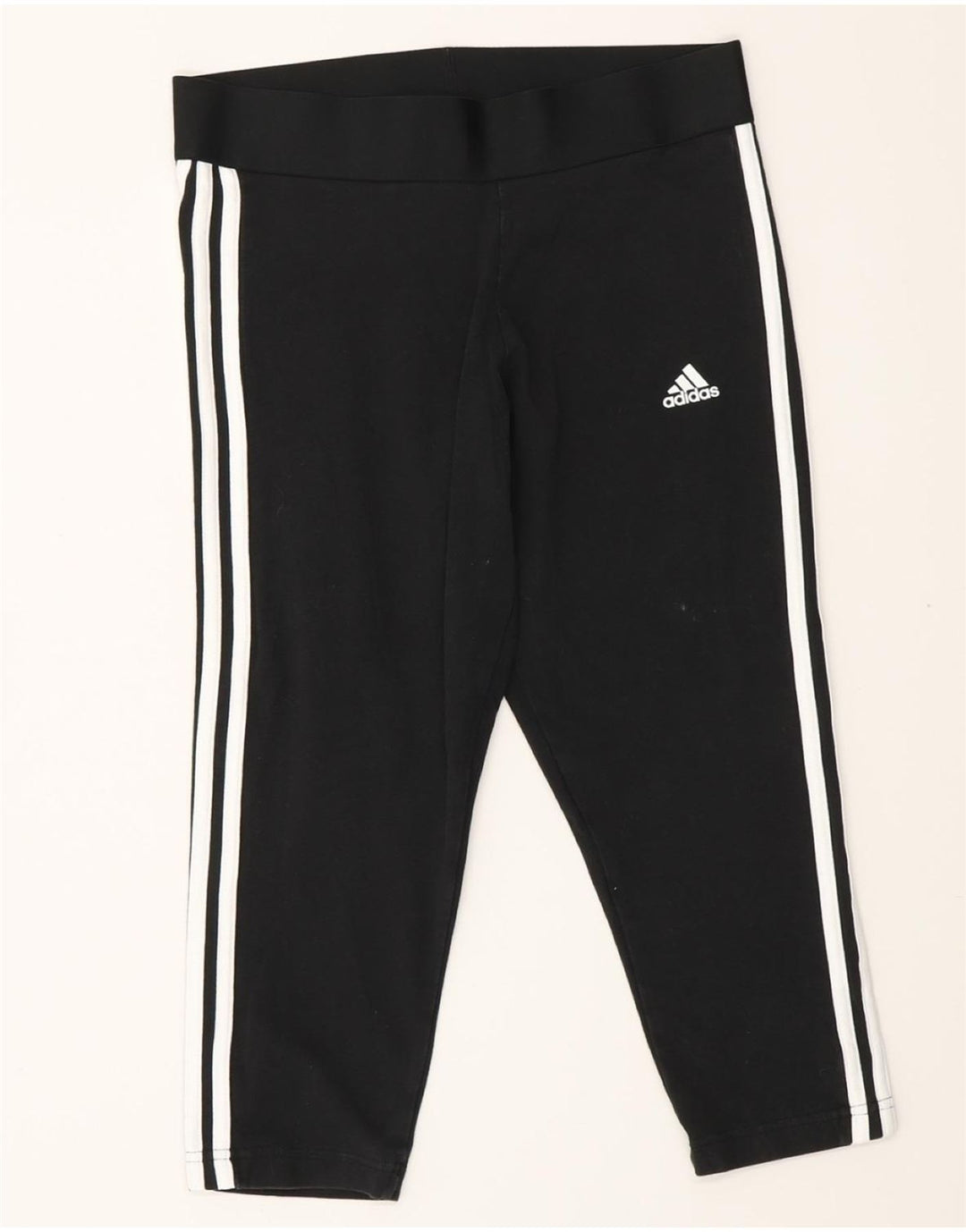 ADIDAS Dame Capri Leggings UK 12/14 Medium Black