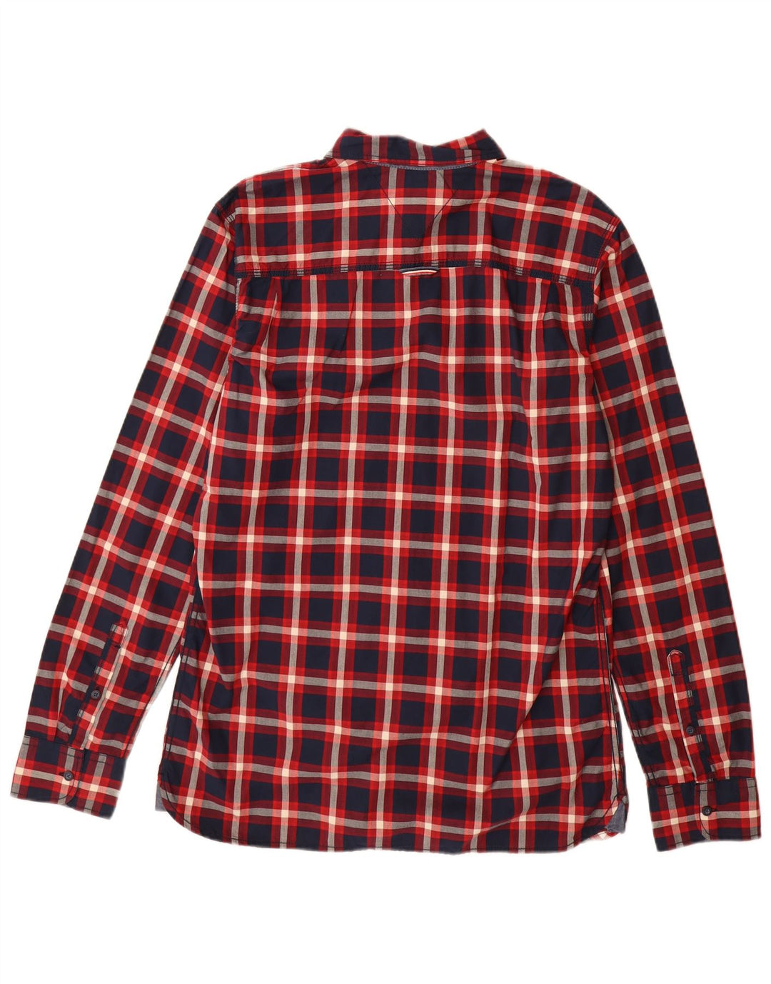 Tommy Hilfiger Herreskjorte Stor marineblå ternet