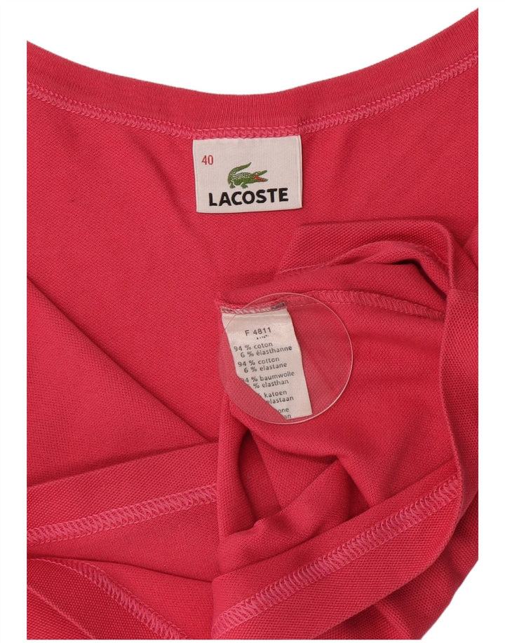 Lacoste Dame Cami Top Størrelse 40 Medium Pink Bomuld