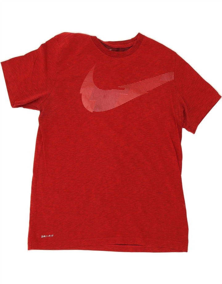 NIKE Mens Dri Fit Graphic T-Shirt Top Large Red Flecked Vintage Nike and Second-Hand Nike from Messina Hembry 