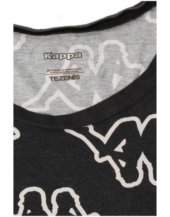 Kappa Herre Tezenis Grafisk T-Shirt Top Stor Sort