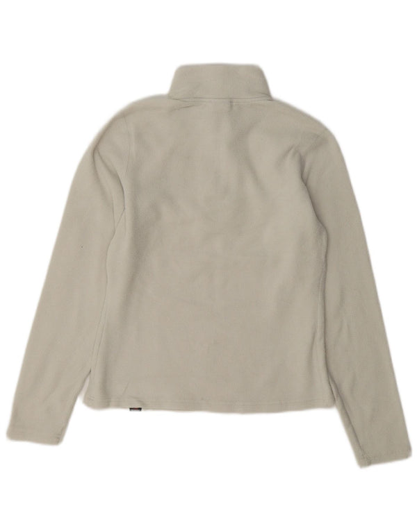 The North Face Fleece Jumper med lynlås til kvinder UK 6 XS Off White Polyester