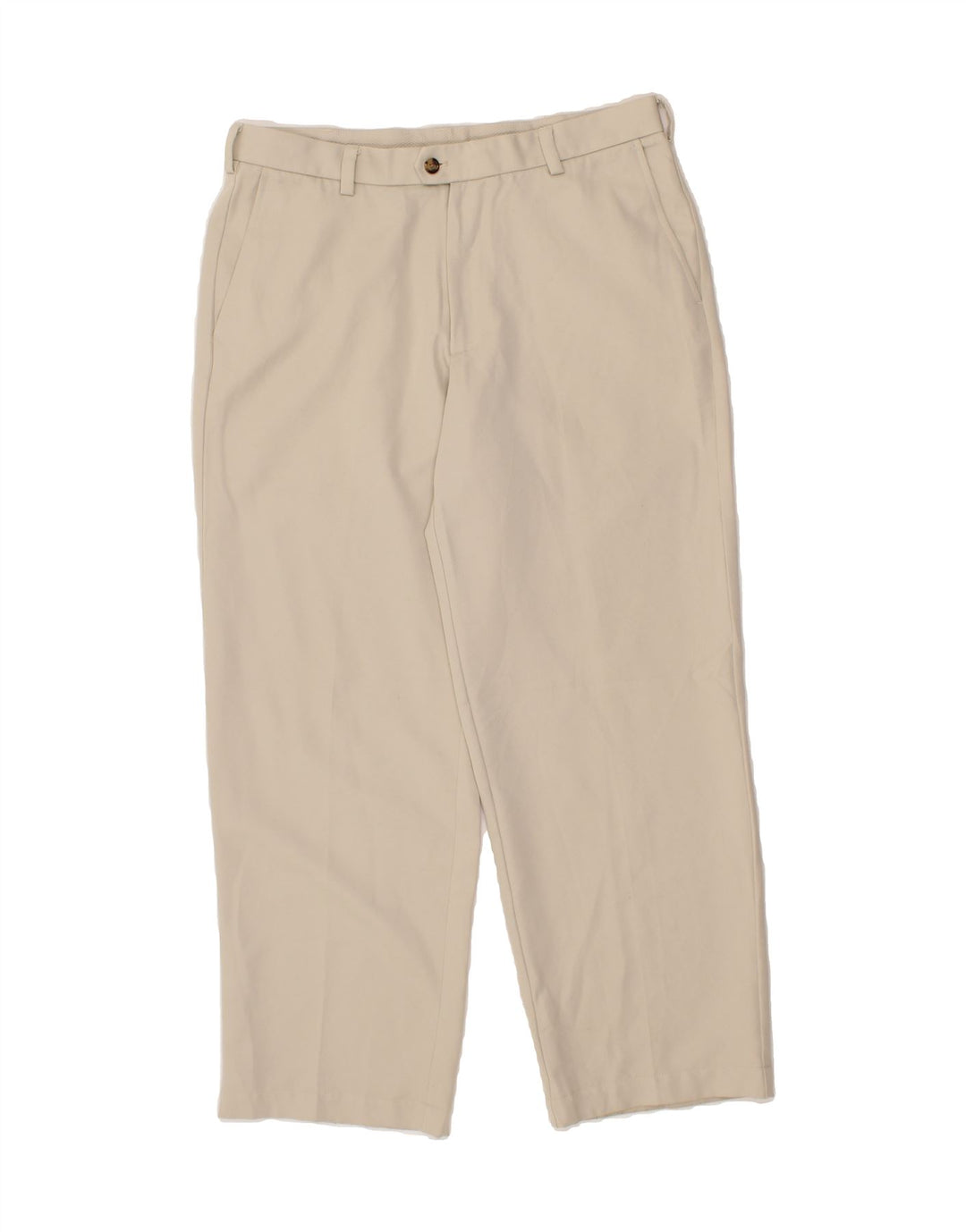 IZOD Mens Straight Chino Trousers W34 L30 Beige Polyester Vintage Izod and Second-Hand Izod from Messina Hembry 