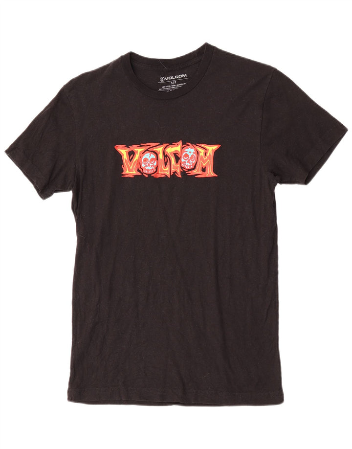 Volcom Herre grafisk T-shirt top lille sort bomuld