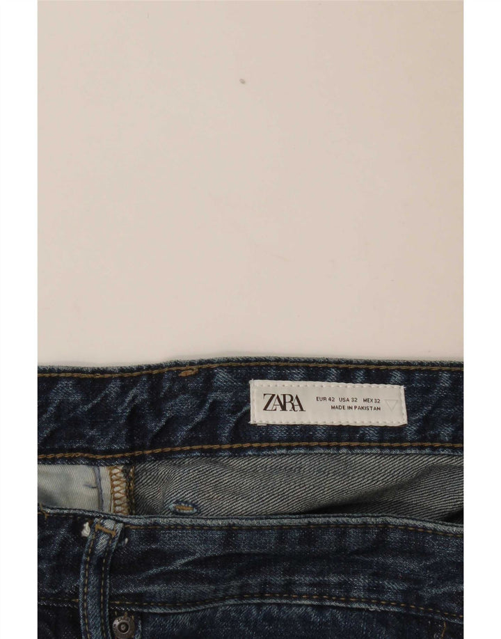 Zara Herre Tapered Jeans EU 42 Large W32 L28 Blue