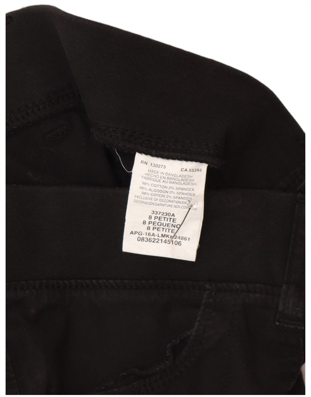 LEE Dame Straight Cargo Capri Bukser US 8 Medium W30 L21 Sort Bomuld