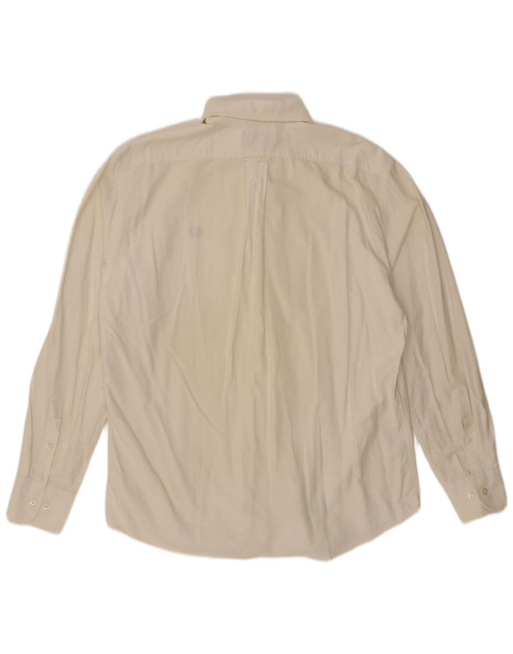 Fred Perry herreskjorte 2XL råhvid bomuld