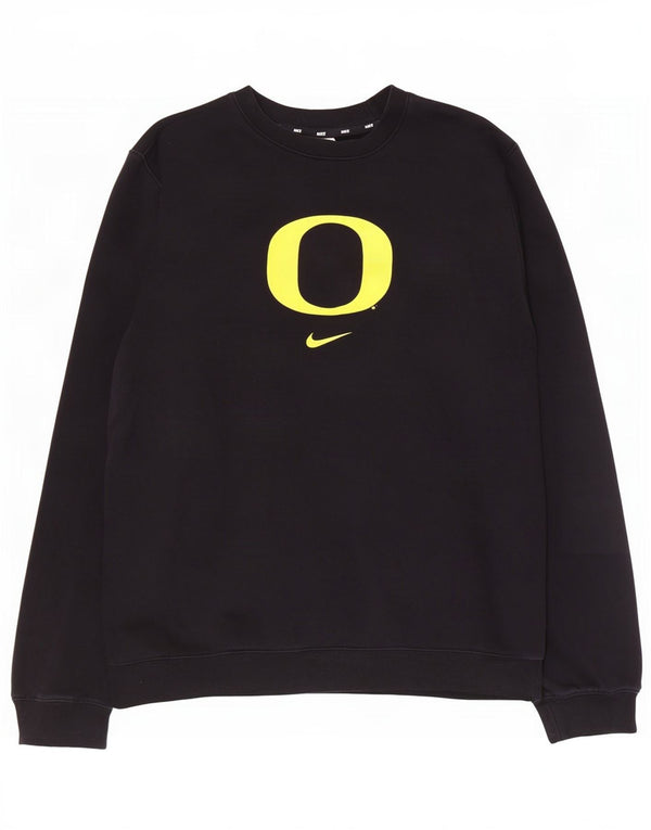 Nike Herre Oregon Ducks Grafisk Sweatshirt Jumper Stor Sort Bomuld