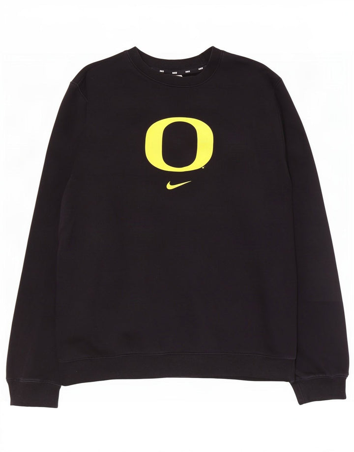 Nike Herre Oregon Ducks Grafisk Sweatshirt Jumper Stor Sort Bomuld
