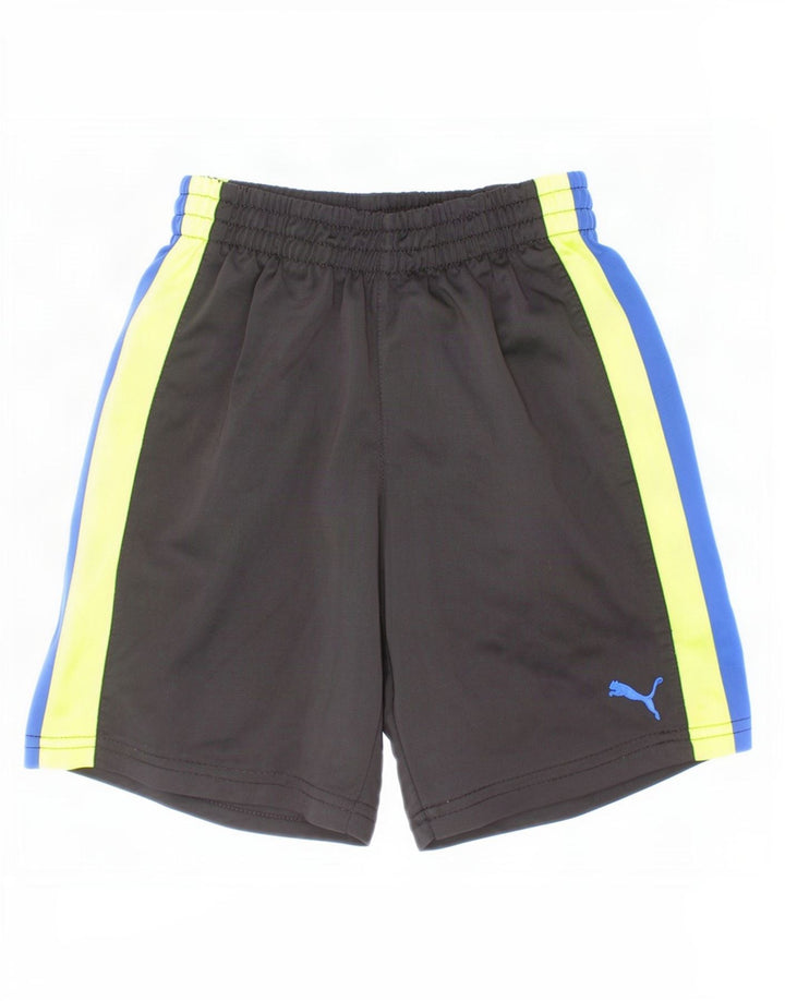 Puma Boys Sports Shorts 4-5 år Sort Colourblock Polyester