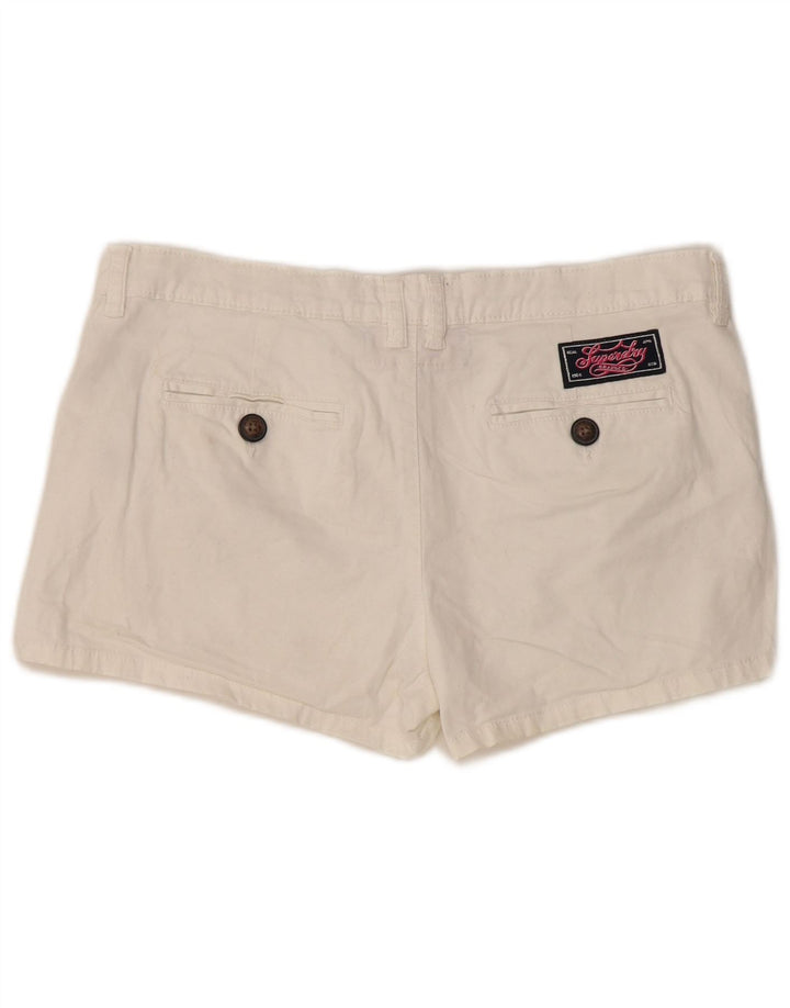 Superdry Chino-shorts til kvinder Medium W34 hvid bomuld