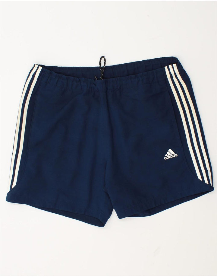 Adidas Herre Climalite Sportshorts store marineblå polyester