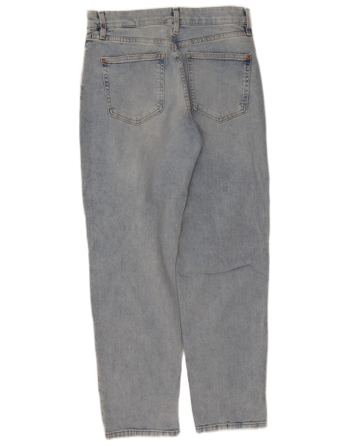 Marks & Spencer Womens Tapered Jeans UK 12 Medium W28 L27 Blue