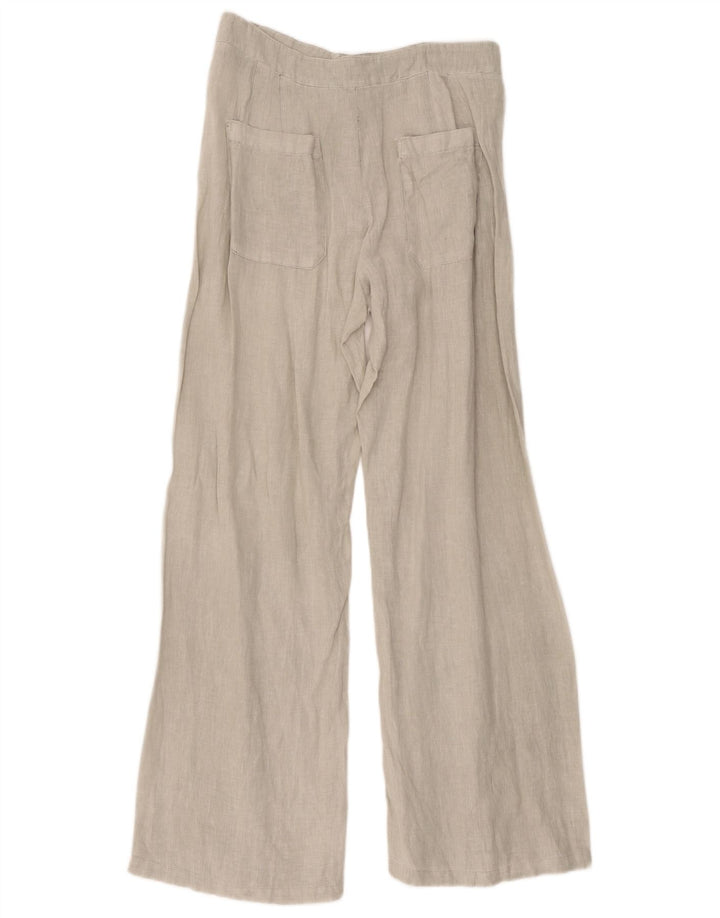 Zara Kvinder Casual Bukser med brede ben Medium W28 L32 Grå