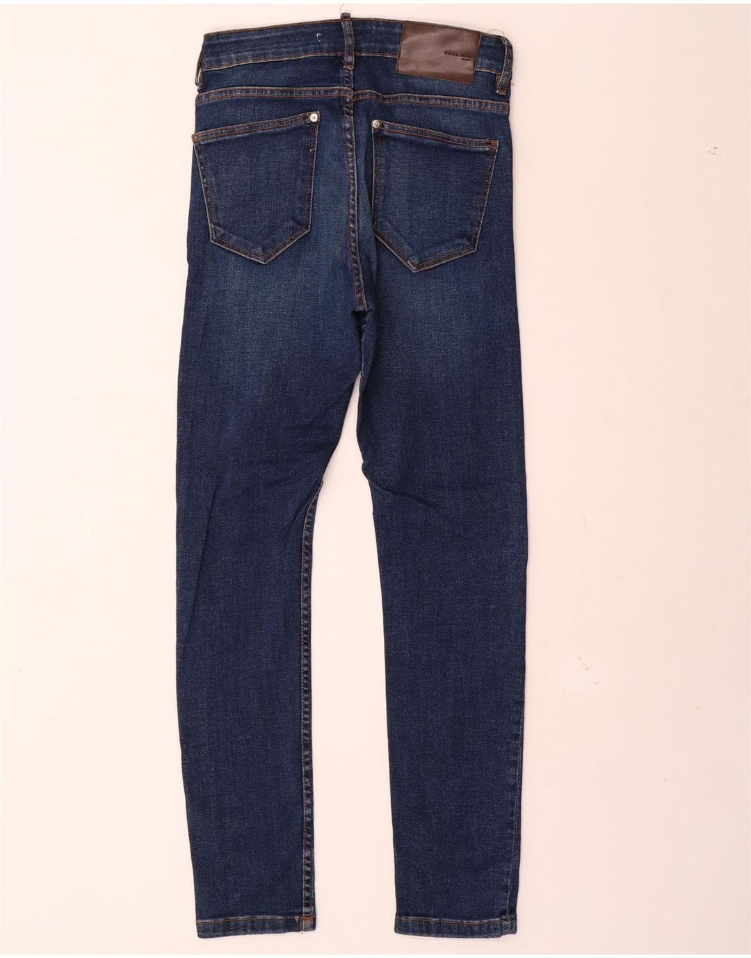 Zara Herre Skinny Jeans EU 38 Small W30 L30 Blå Bomuld