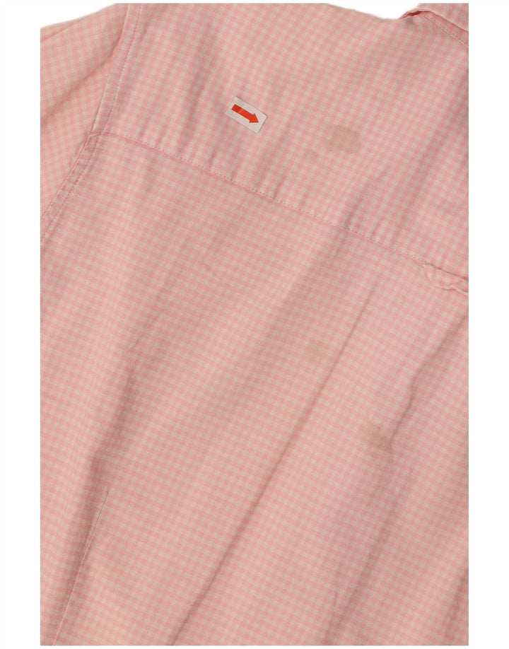 GANT kortærmet skjorte til kvinder UK 20 Large Pink Gingham