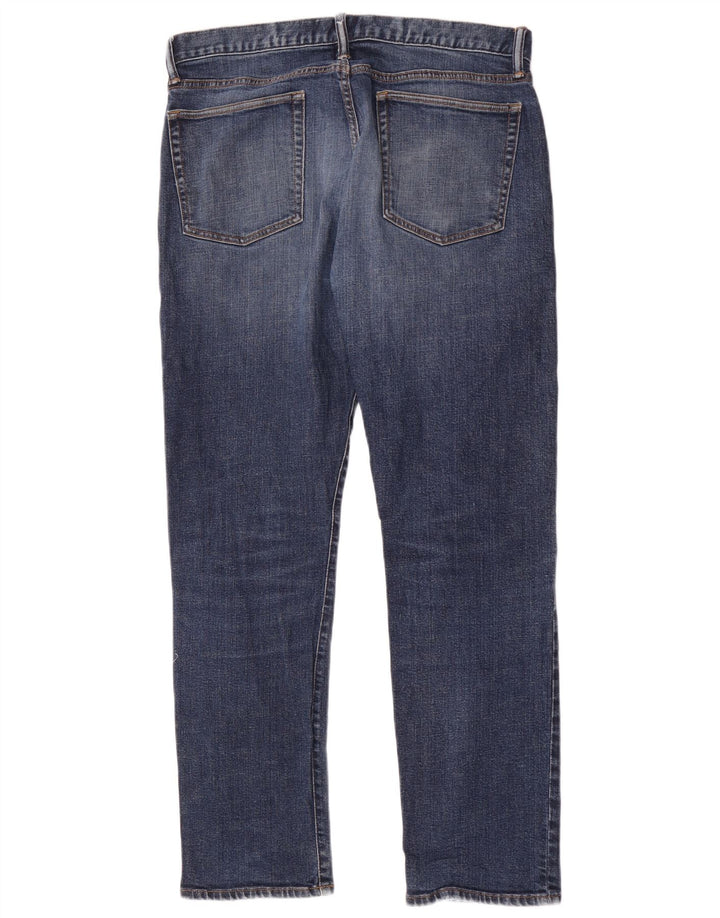 Gap Herre Distressed Slim Jeans W34 L32 Blå Bomuld