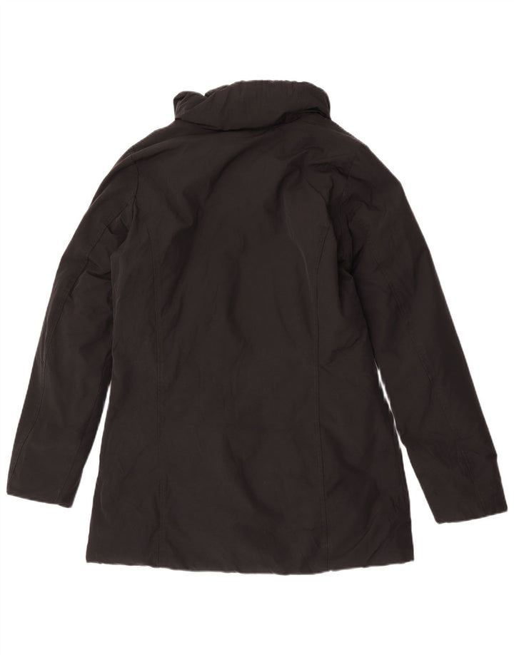 Woolrich Womens Polstret Frakke UK 10 Small Black Bomuld