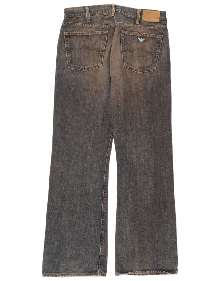 Armani Dame Bootcut Jeans W34 L32 Marineblå Bomuld
