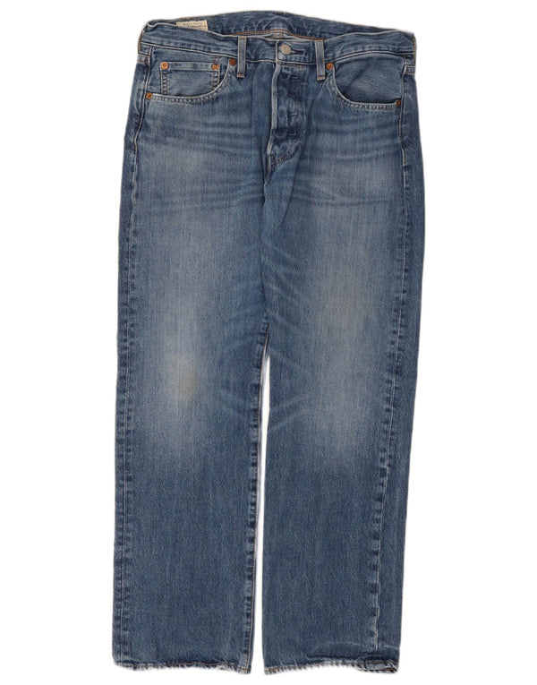 Levi's Herre 501 Straight Jeans W32 L30 Blå Bomuld