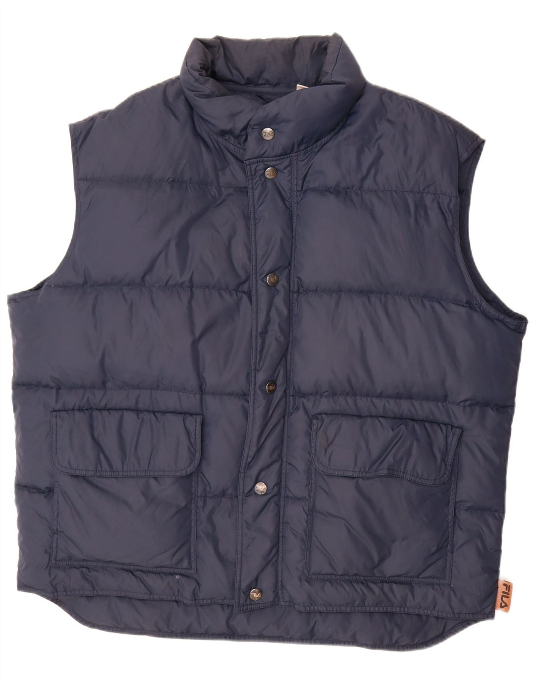 Fila Herre Polstret Gilet IT 56 XL Marineblå polyamid