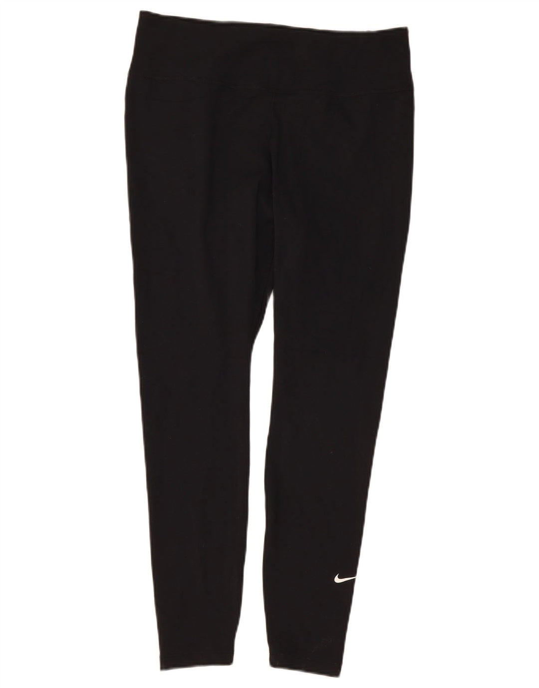 Nike Dame Dri Fit Leggings UK 14 Large Black Polyester