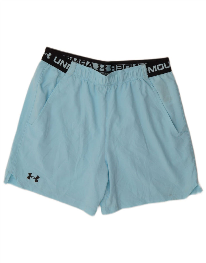 Under Armour Herre grafiske sportsshorts Store blå farveblok polyester