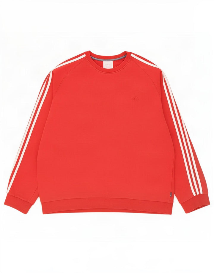Adidas Herre Sweatshirt Jumper 2XL Rød Bomuld