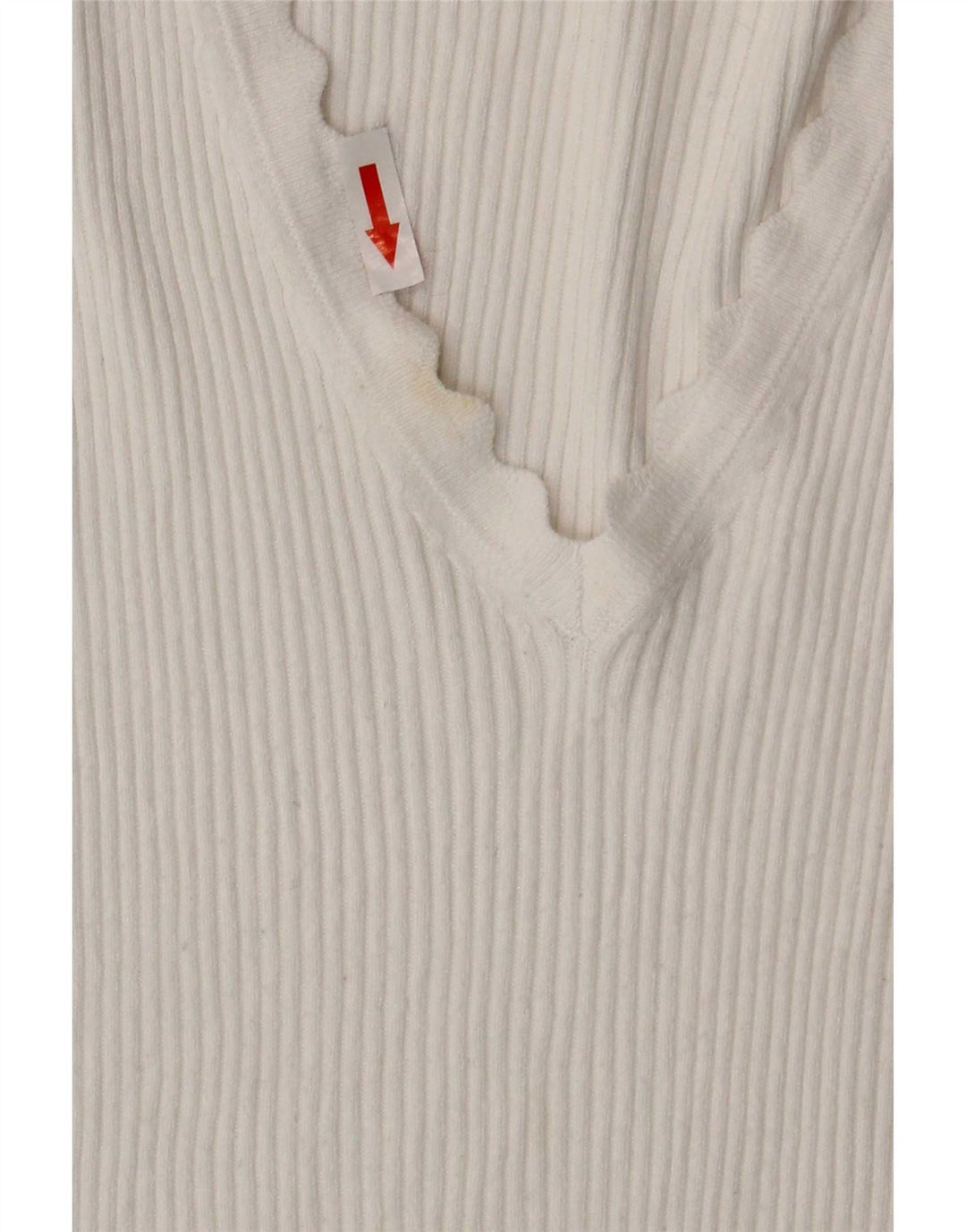 Marks & Spencer T-shirt top til kvinder DK 14 Stor hvid viskose