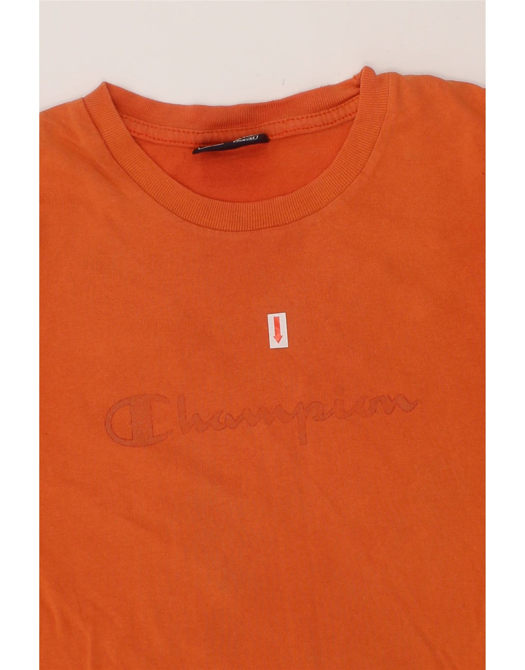 CHAMPION Boys Graphic T-Shirt Top 7-8 Years Orange Cotton Vintage Champion and Second-Hand Champion from Messina Hembry 