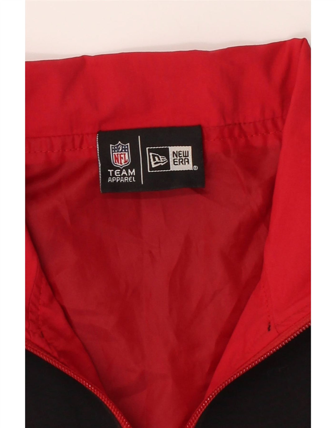 NFL TEAM APPAREL Mens Graphic Tracksuit Top Jacket Medium Red Colourblock Vintage NFL TEAM APPAREL and Second-Hand NFL TEAM APPAREL from Messina Hembry 