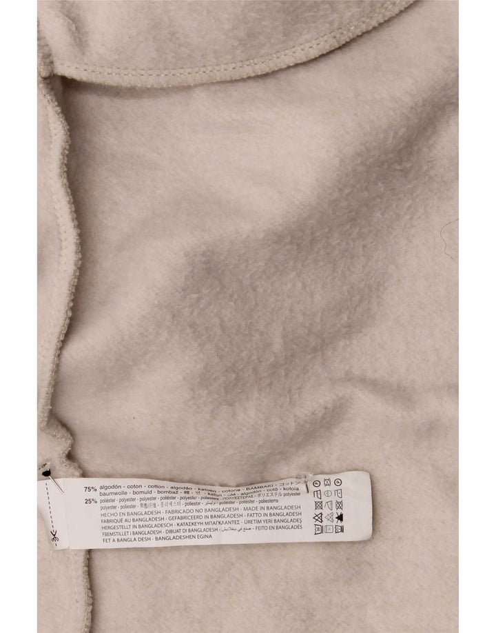 Zara Womens Oversized Open Overcoat UK 14 Medium Beige Bomuld